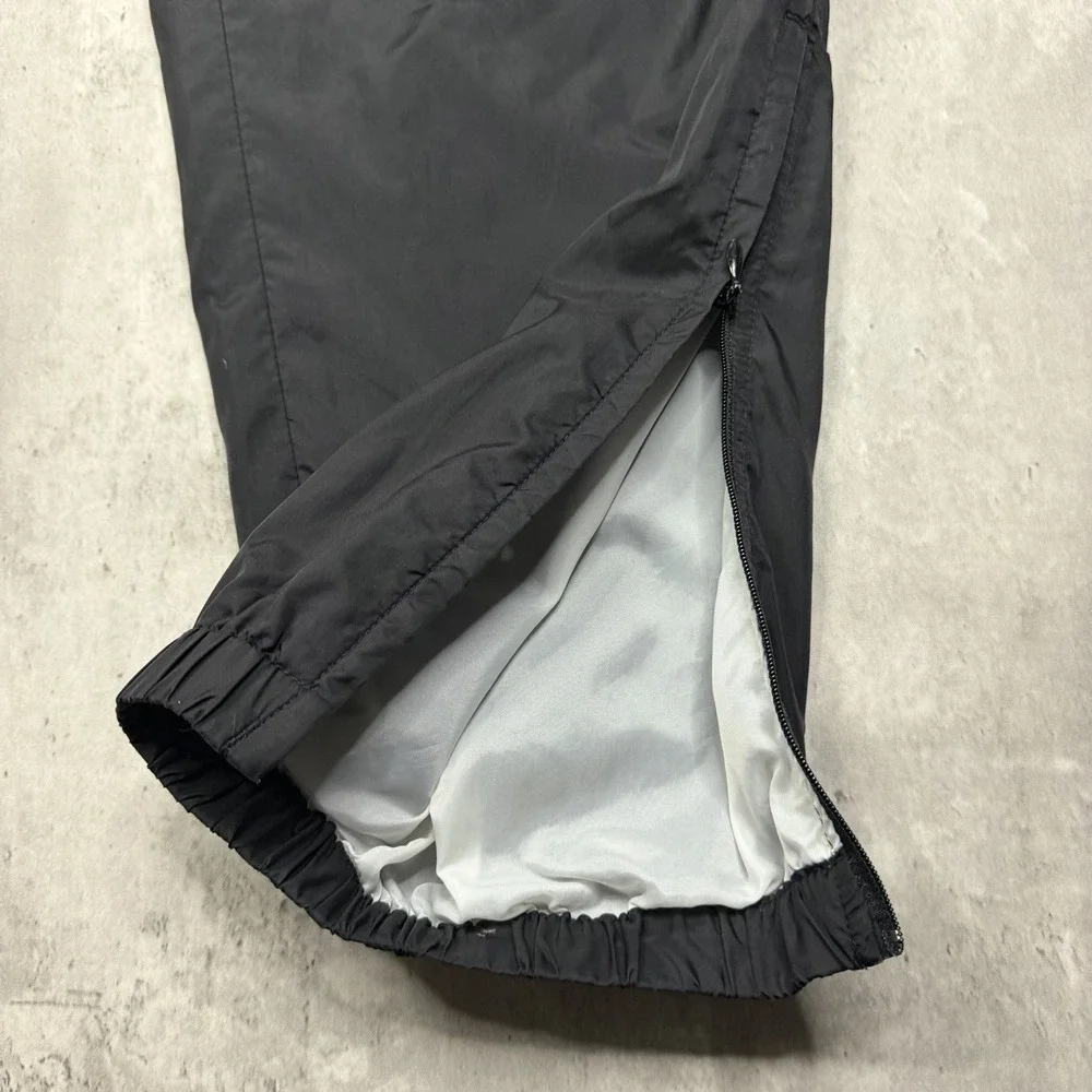 Adidas Vintage 90s Black Nylon Windbreaker Track Pants Men XL Joggers Zipper Leg